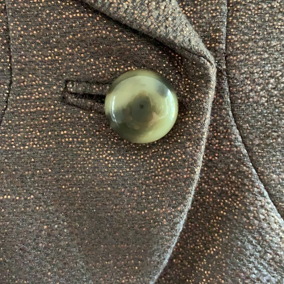 MARC JACOBS Jacket Retro Glam Bronze Metallic Cropped Career - Picture 9 of 15